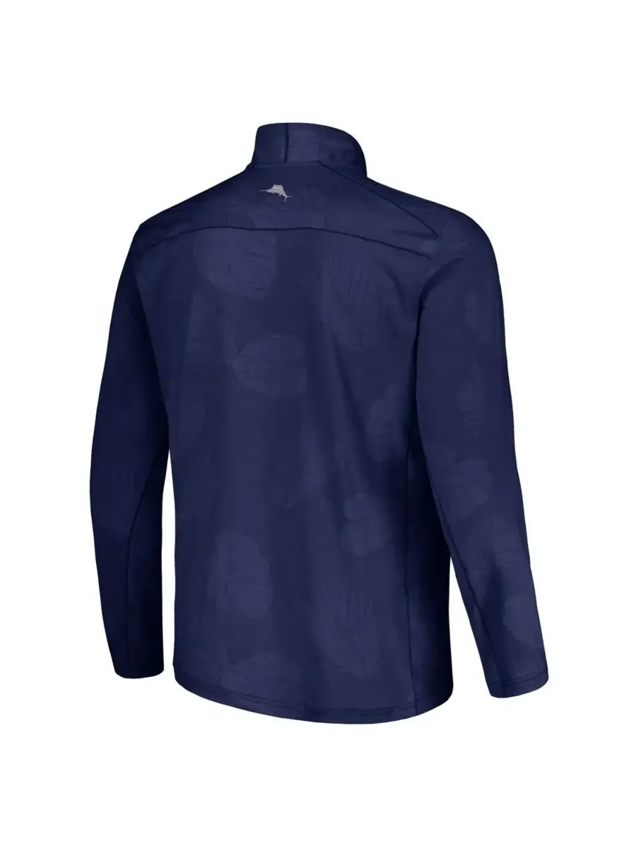 Tommy Bahama Мужская темно-синяя куртка Michigan Wolverines Delray Frond IslandZone с половинной — изображение 3 из 3