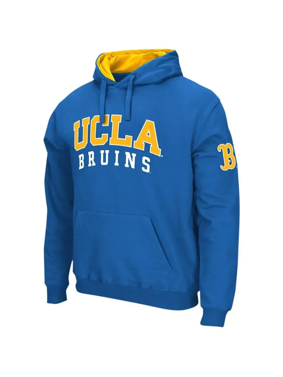 Colosseum Мужская синяя толстовка с капюшоном UCLA Bruins Double Arch — изображение 2 из 3, синий