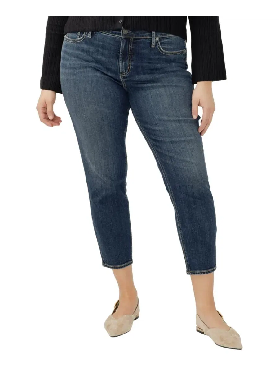 Джинсы-скинни укороченные Elyse Plus Size Silver Jeans Co., Bonnie — изображение 2 из 7