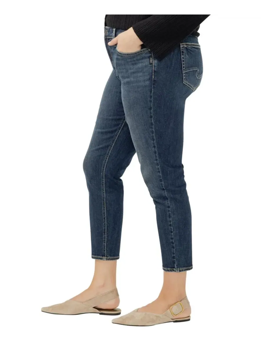 Джинсы-скинни укороченные Elyse Plus Size Silver Jeans Co., Bonnie — изображение 3 из 7
