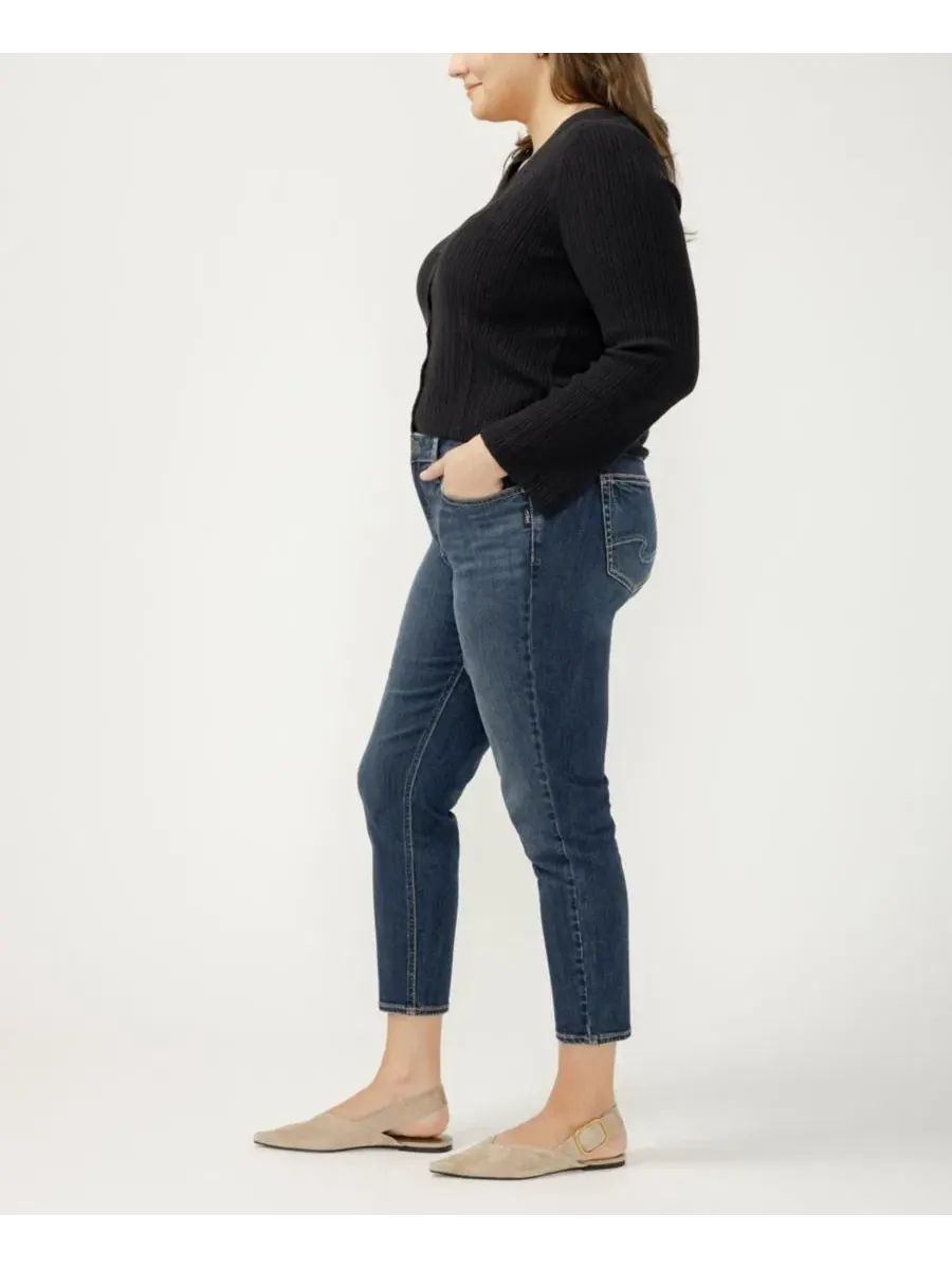 Джинсы-скинни укороченные Elyse Plus Size Silver Jeans Co., Bonnie — изображение 4 из 7