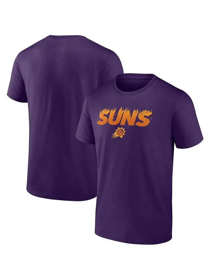 Мужская фиолетовая футболка с логотипом Phoenix Suns On Fire Hometown Collection Fanatics