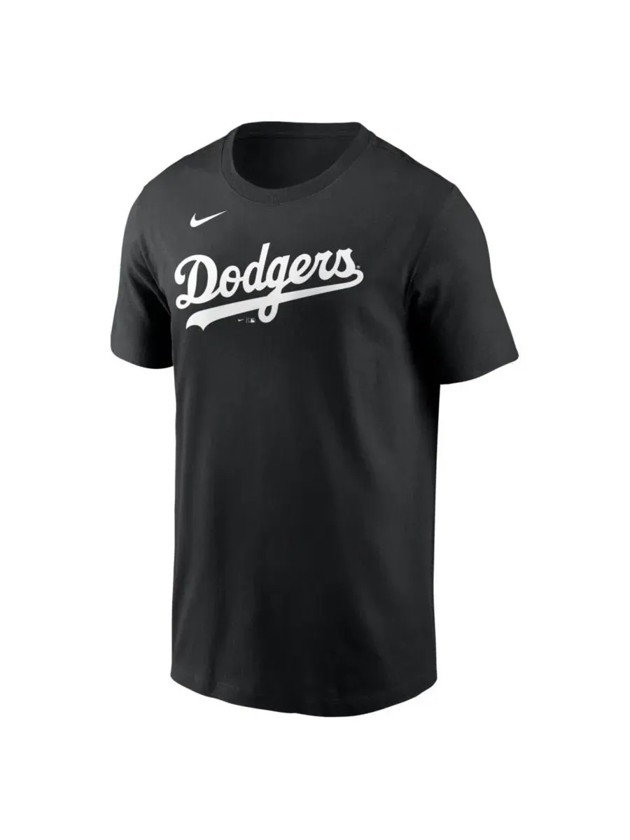 Футболка с именем и номером игрока Freddie Freeman Black Los Angeles Dodgers Nike — изображение 2 из 3, черный