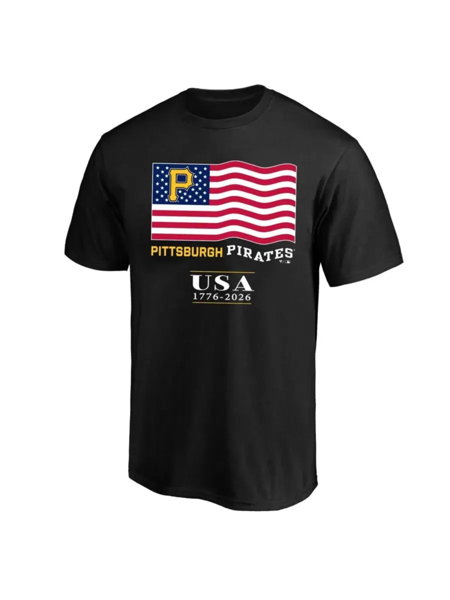 Футболка с длинным рукавом, с принтом, Pittsburgh Pirates USA 1776-2026 Fanatics