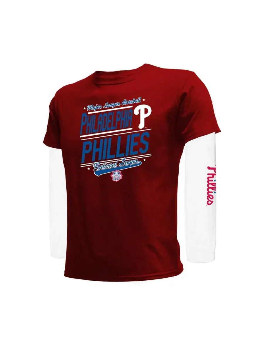 Комплект футболок с длинным и коротким рукавом Philadelphia Phillies Stitches