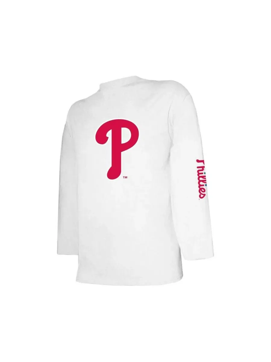 Комплект футболок с длинным и коротким рукавом Philadelphia Phillies Stitches — изображение 4 из 5, красный белый