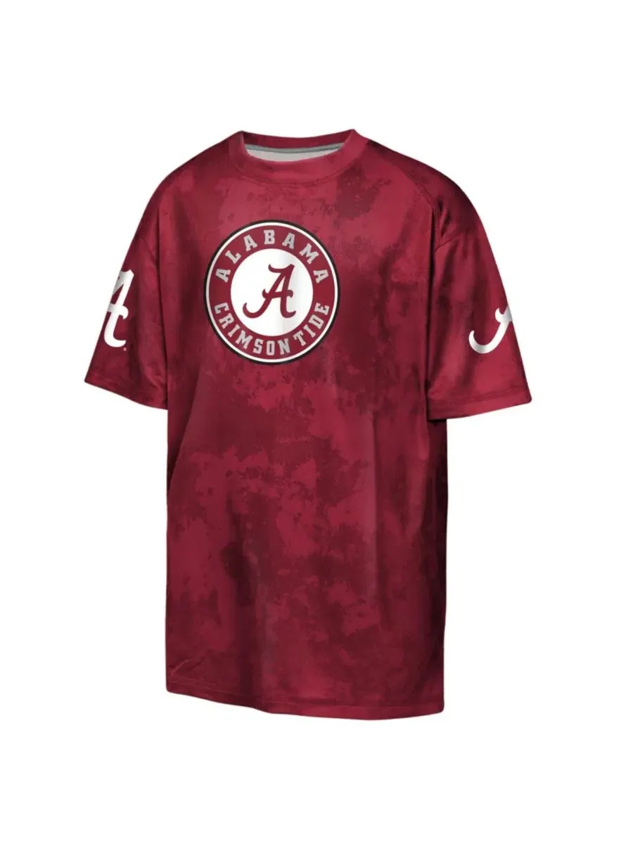 Футболка с длинным рукавом для детей Crimson Alabama Crimson Tide Off-Side Sublimated Outerstuff — изображение 2 из 3
