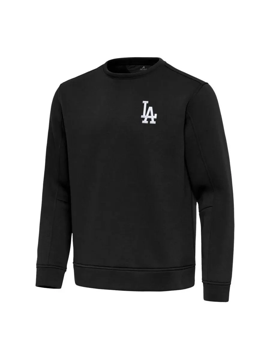 Легкий пуловер из флиса с длинным рукавом, Los Angeles Dodgers Antigua — изображение 2 из 3, черный
