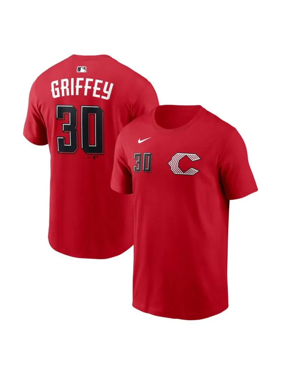 Футболка с длинным рукавом и принтом с именем и номером Ken Griffey Jr. Nike
