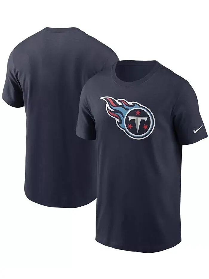 Мужская темно-синяя футболка с логотипом Tennessee Titans Primary Nike — изображение 1 из 3