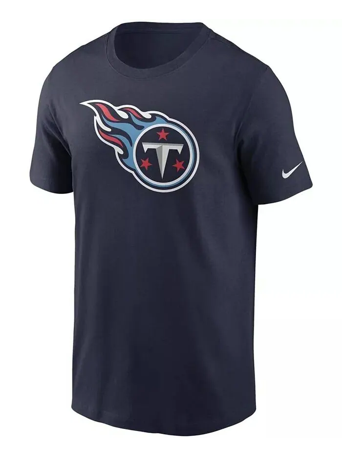 Мужская темно-синяя футболка с логотипом Tennessee Titans Primary Nike — изображение 3 из 3