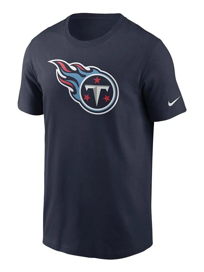 Мужская темно-синяя футболка с логотипом Tennessee Titans Primary Nike — изображение 3 из 3, темно-синий