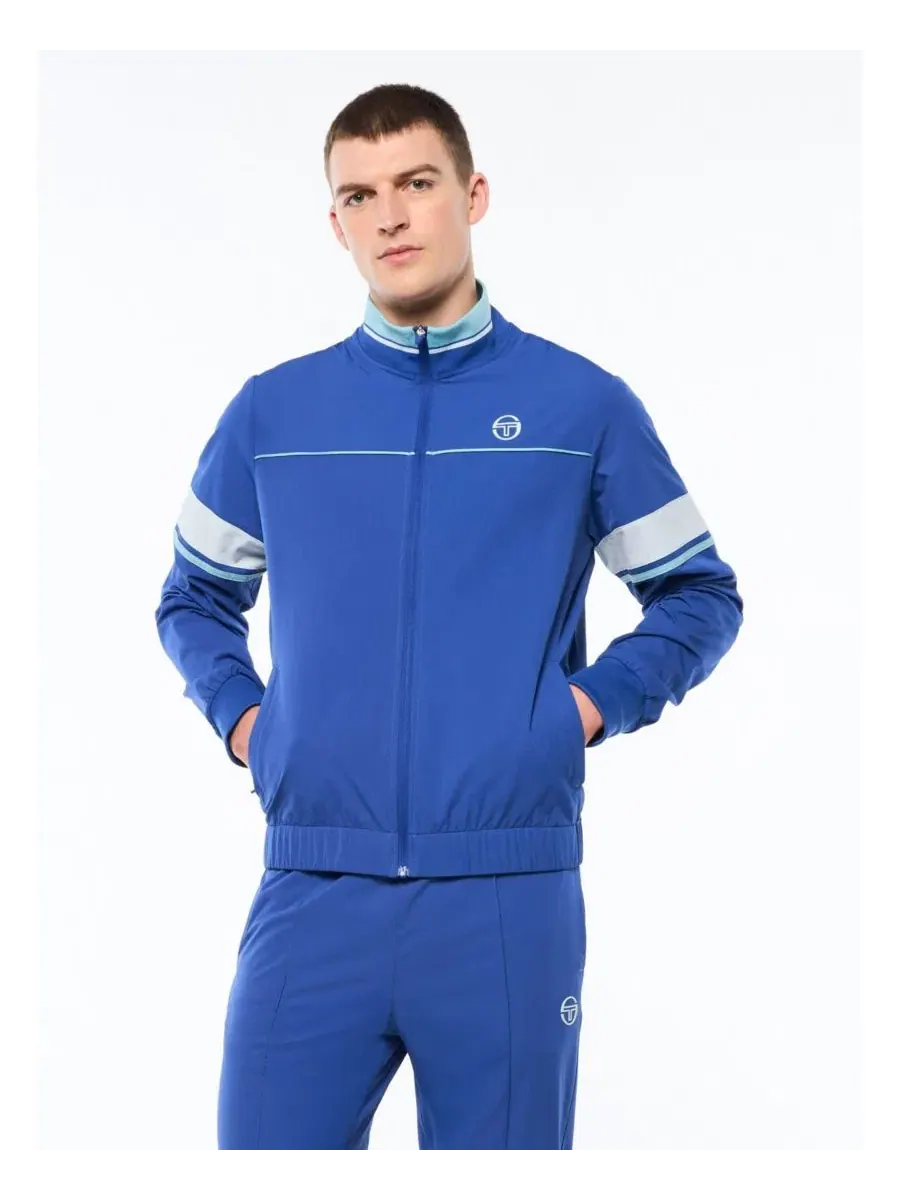 Куртка-трек с контрастными вставками Solare Track Jacket Sergio Tacchini, Deep Ultramarine