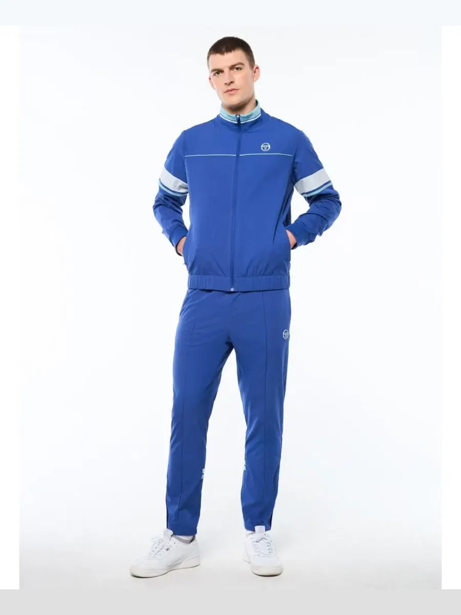 Куртка-трек с контрастными вставками Solare Track Jacket Sergio Tacchini, Deep Ultramarine — изображение 2 из 5