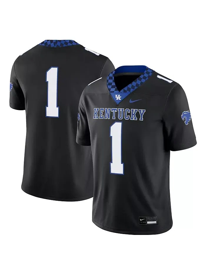 Мужская футболка 1 Black Kentucky Wildcats Alternate Game Jersey Nike