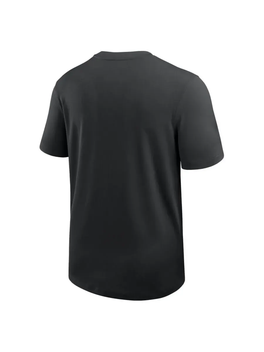 Nike Мужская черная футболка тренера Iowa Hawkeyes 2025 Sideline UV Performance Coach T-Shirt — изображение 2 из 3, черный