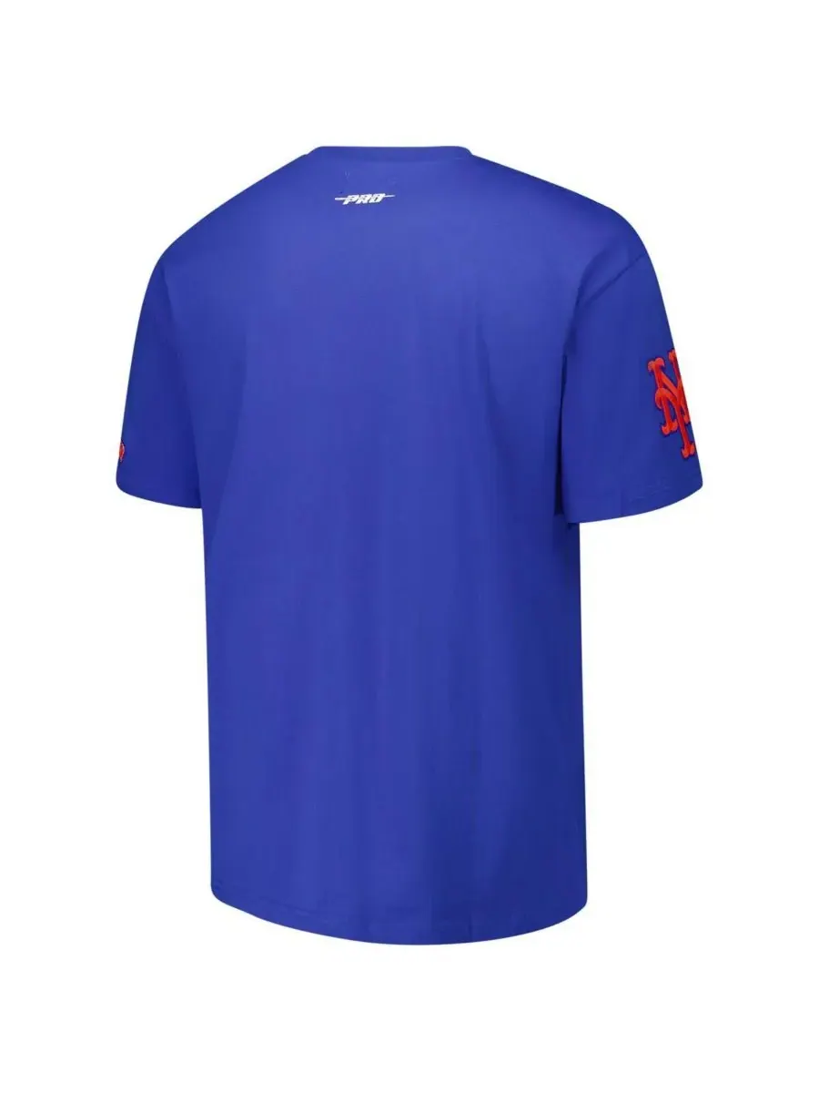 Мужская футболка Royal New York Mets Turn It Up с приспущенными плечами Pro Standard — изображение 3 из 3, королевский