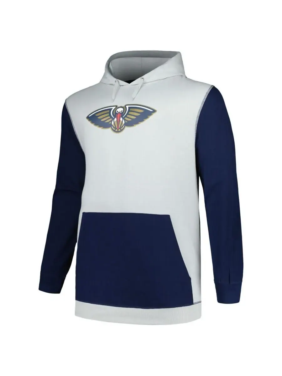 Fanatics Мужская толстовка Primary Arctic Pullover Hoodie темно-синего и серебристого цвета с — изображение 2 из 3