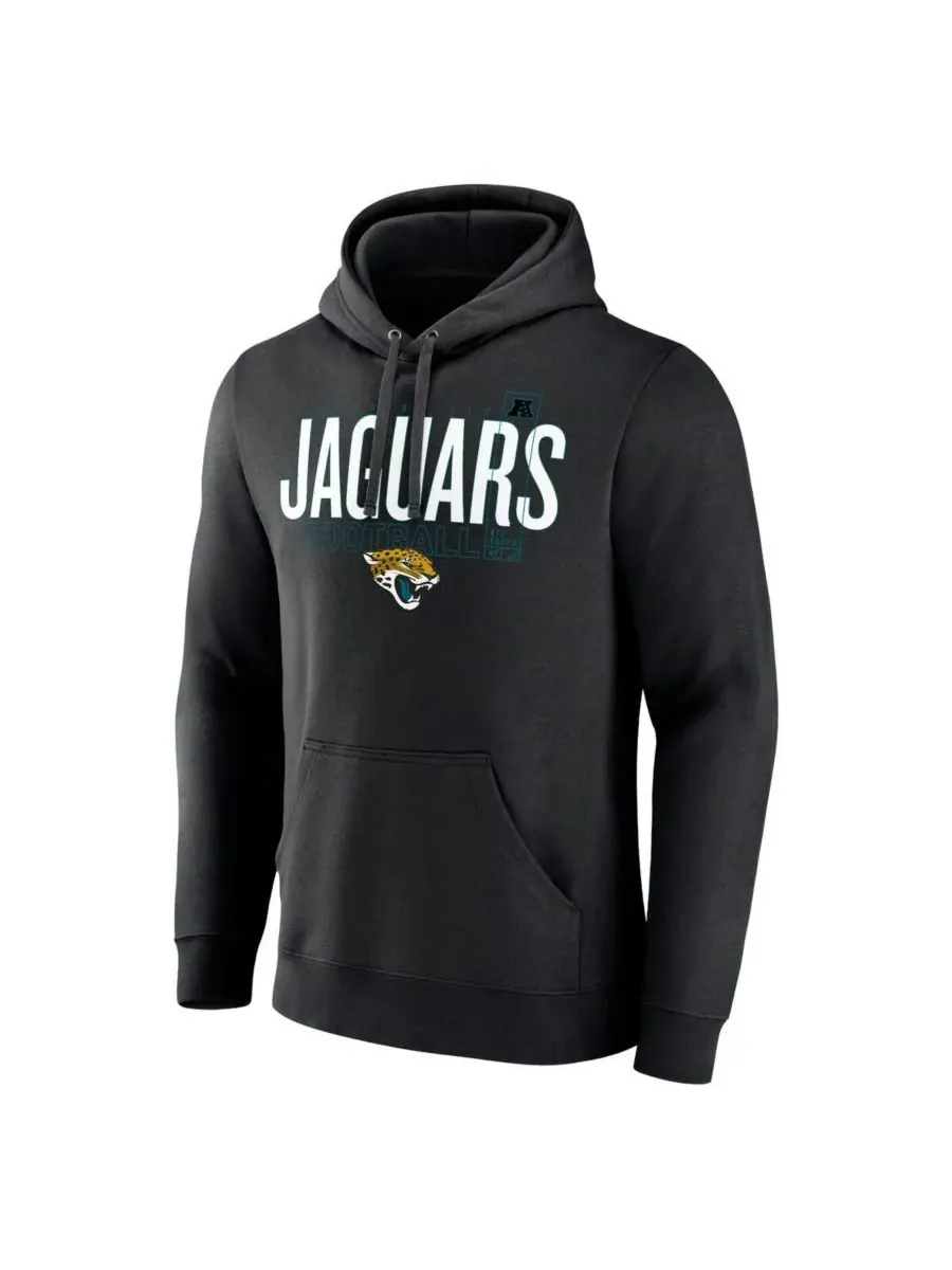Fanatics Мужская черная толстовка с капюшоном Jacksonville Jaguars с контуром пилона — изображение 2 из 3, черный