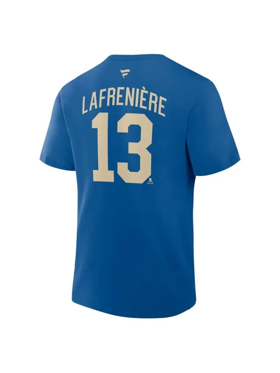 Fanatics Мужская синяя футболка Alexis Lafrenière New York Rangers Authentic Stack с именем и — изображение 3 из 3, синий