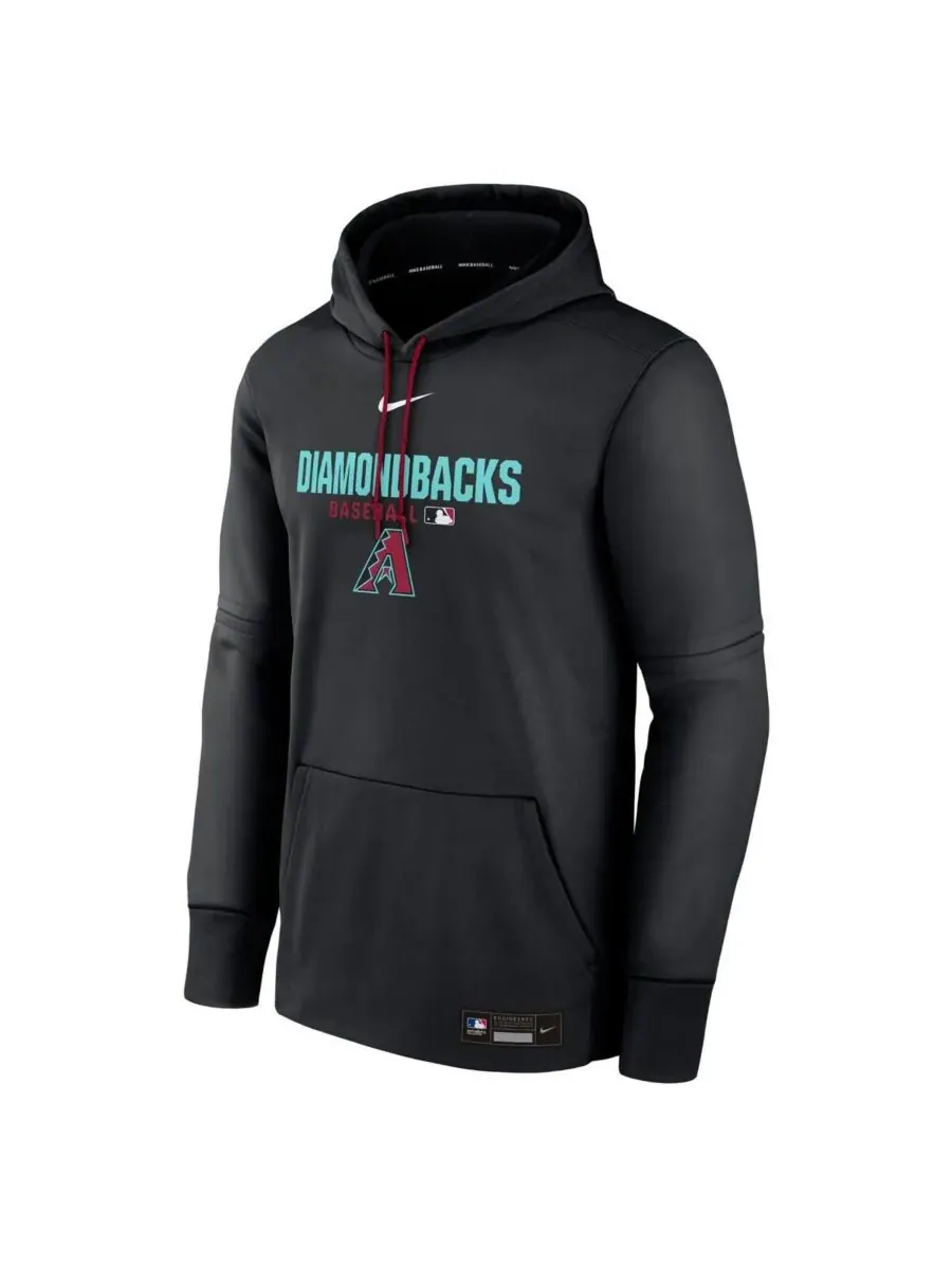 Nike Мужская черная толстовка Arizona Diamondbacks Authentic Collection Therma-FIT — изображение 2 из 3, черный