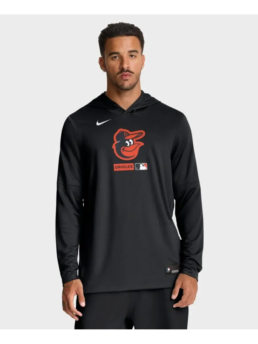 Толстовка с капюшоном Nike Baltimore Orioles Authentic Collection Dri-FIT