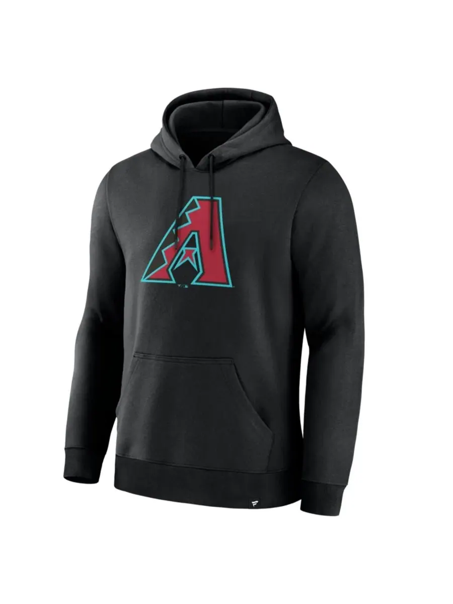 Худи с капюшоном и принтом Arizona Diamondbacks Primary Logo Legacy Fanatics — изображение 2 из 3, черный
