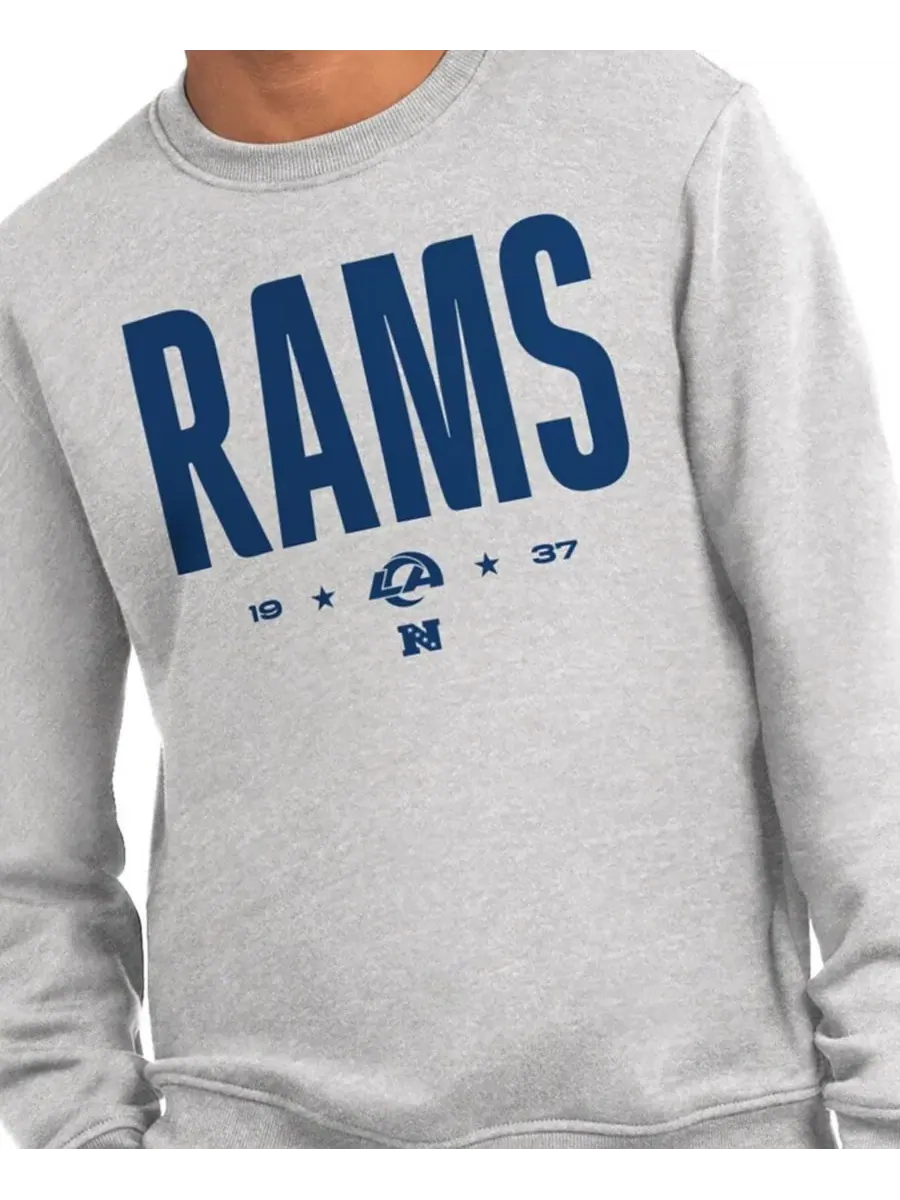 Свитшот с принтом Port Co Los Angeles Rams Starter — изображение 3 из 3, пепельный
