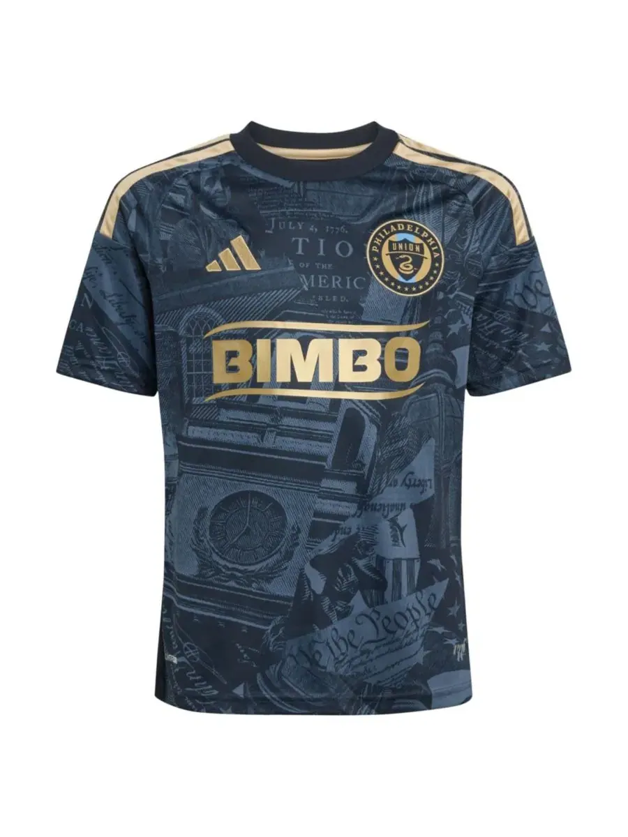 Реплика футбольного джерси Philadelphia Union 1776 Kit с именем Кавана Салливана adidas — изображение 2 из 3, темно-синий