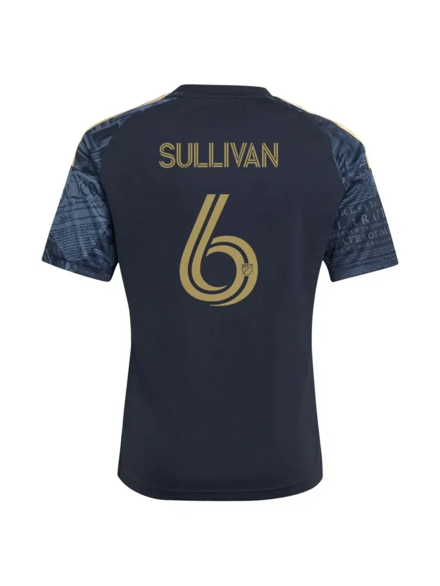 Реплика футбольного джерси Philadelphia Union 1776 Kit с именем Кавана Салливана adidas — изображение 3 из 3, темно-синий