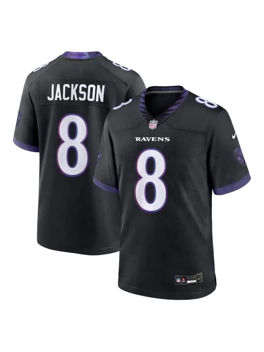 Футболка Nike с длинным рукавом, модель Lamar Jackson Alternate