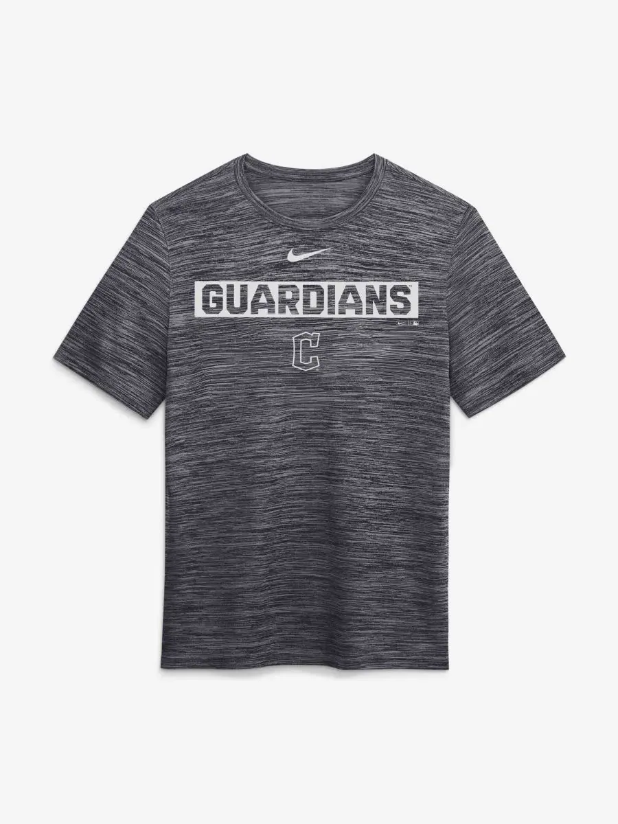 Футболка Nike с технологией Dri-FIT, модель Cleveland Guardians Velocity — изображение 2 из 4, черный
