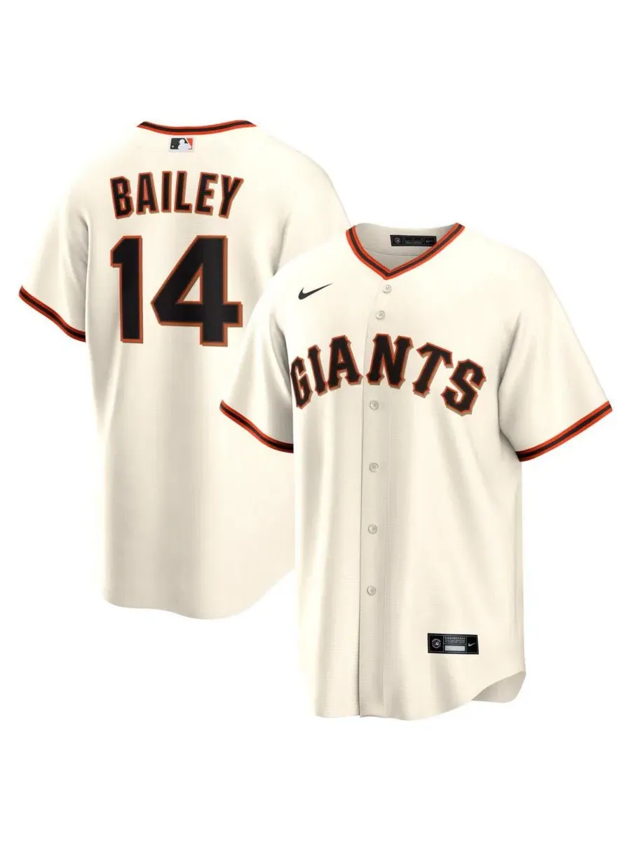 Мужская футболка-джерси Patrick Bailey Cream San Francisco Giants Home Replica Nike