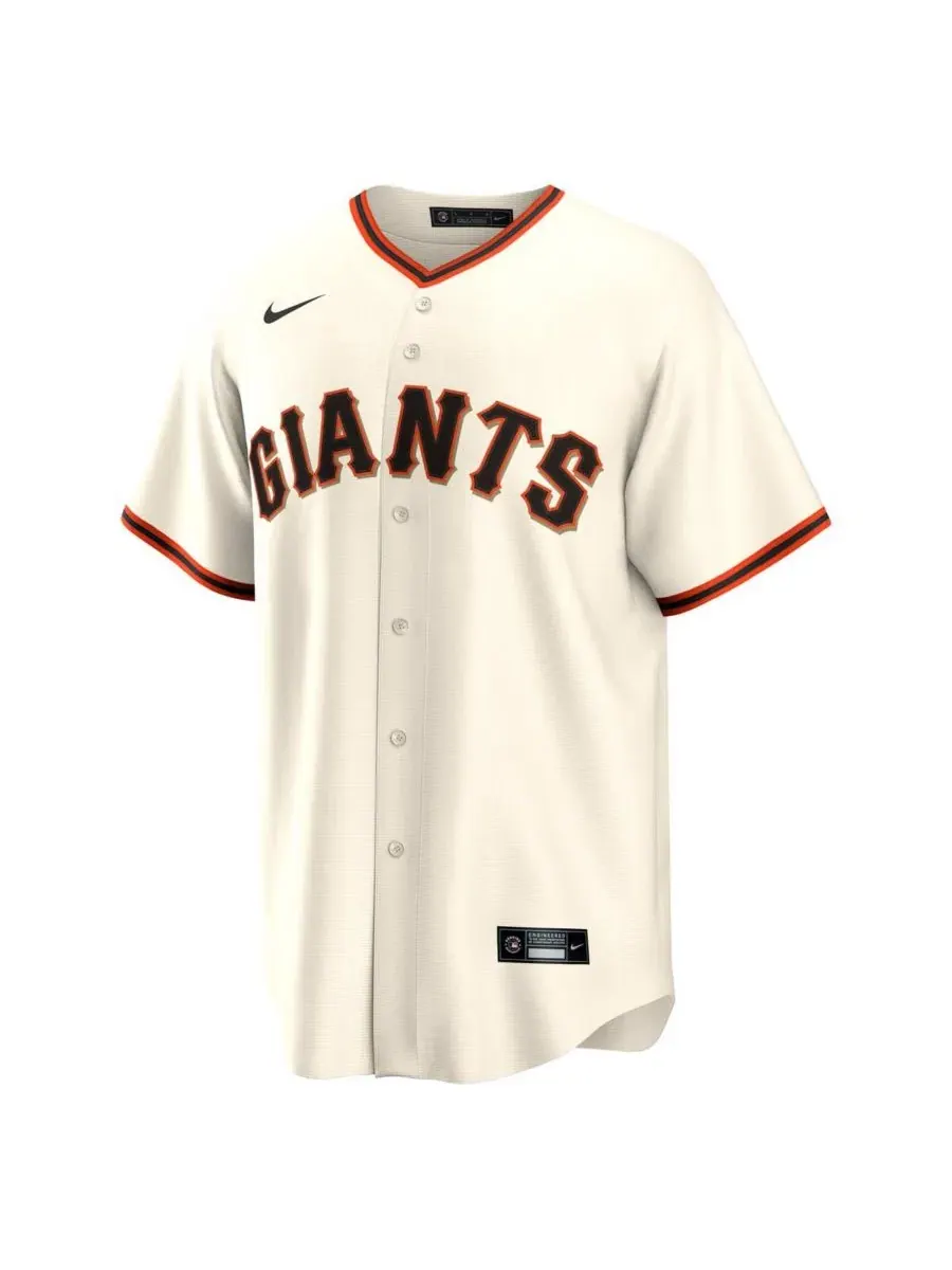 Мужская футболка-джерси Patrick Bailey Cream San Francisco Giants Home Replica Nike — изображение 2 из 3, бежевый