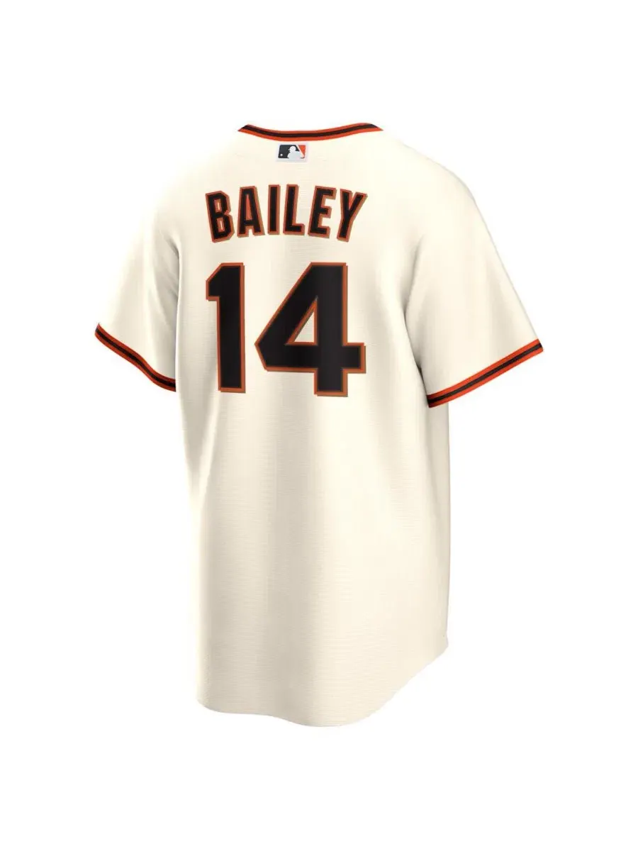 Мужская футболка-джерси Patrick Bailey Cream San Francisco Giants Home Replica Nike — изображение 3 из 3, бежевый
