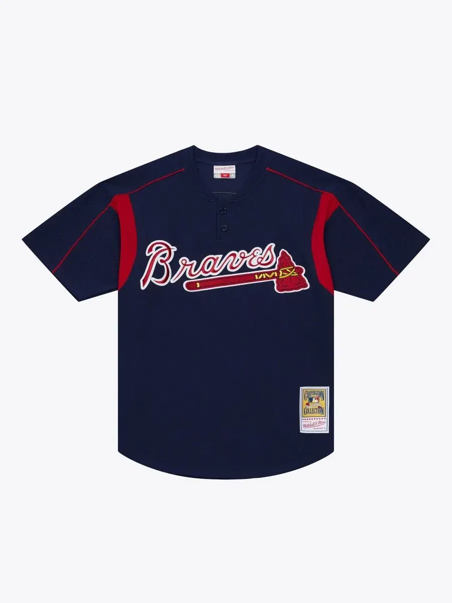 Бейсбольная джерси с принтом Andruw Jones Mitchell & Ness