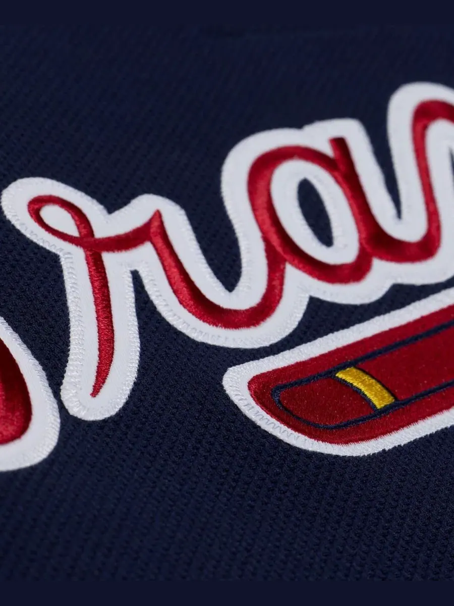 Бейсбольная джерси с принтом Andruw Jones Mitchell & Ness — изображение 5 из 8, темно-синий