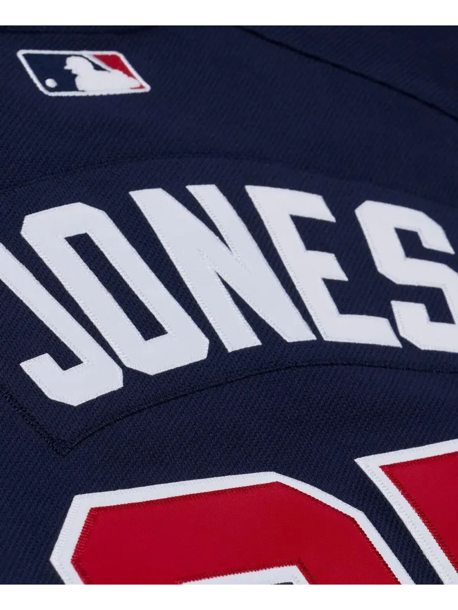 Бейсбольная джерси с принтом Andruw Jones Mitchell & Ness — изображение 8 из 8, темно-синий