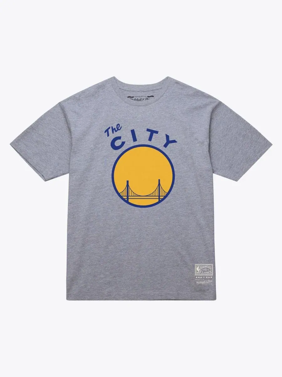 Футболка с принтом Golden State Warriors Hardwood Classics Arch Mitchell & Ness