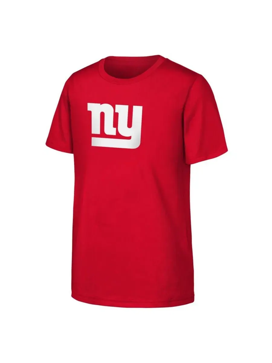 Футболка с длинным рукавом Red New York Giants Primary Logo Outerstuff
