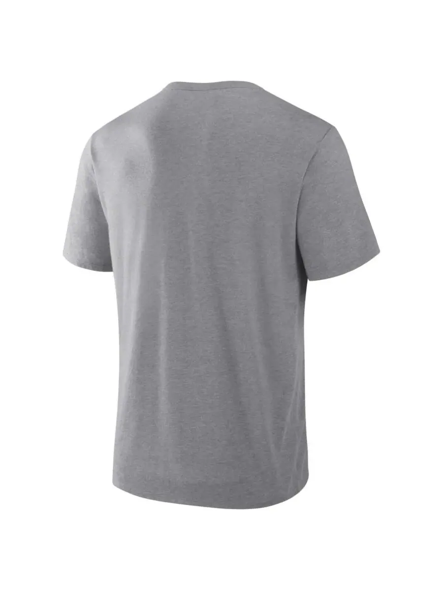 Fanatics Мужская футболка Pittsburgh Steelers Pass Rush Tri-Blend серого цвета — изображение 3 из 3, серый