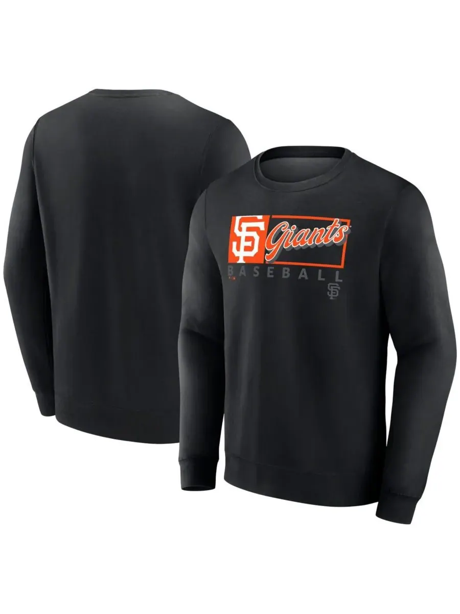 Fanatics Мужская черная флисовая толстовка San Francisco Giants Focus
