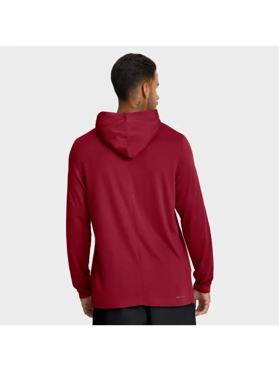 Nike Мужская футболка с длинным рукавом и надписью "Crimson Alabama Crimson Tide 2025 Sideline — изображение 4 из 5, красный