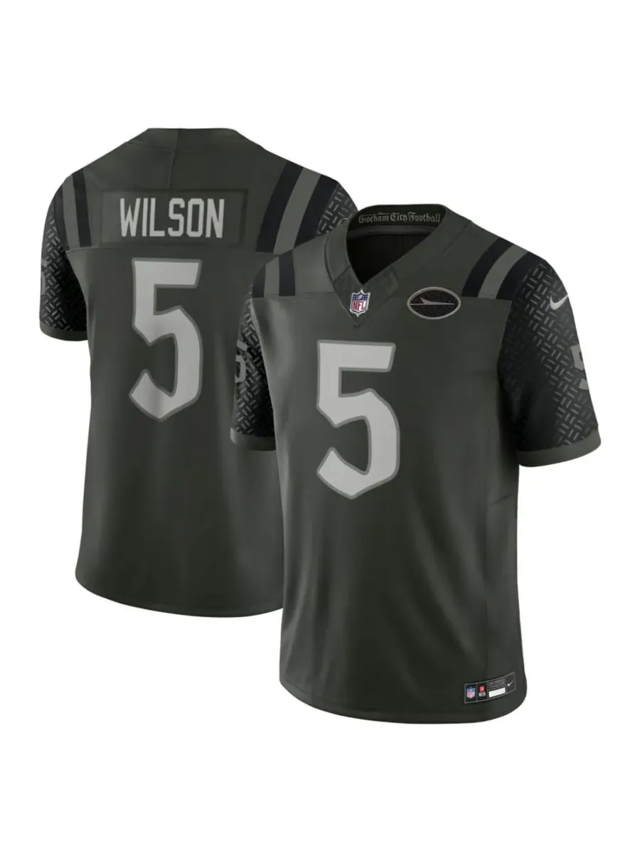 Nike Мужская зеленая футболка Garrett Wilson New York Jets NFL Rivalry Limited Jersey
