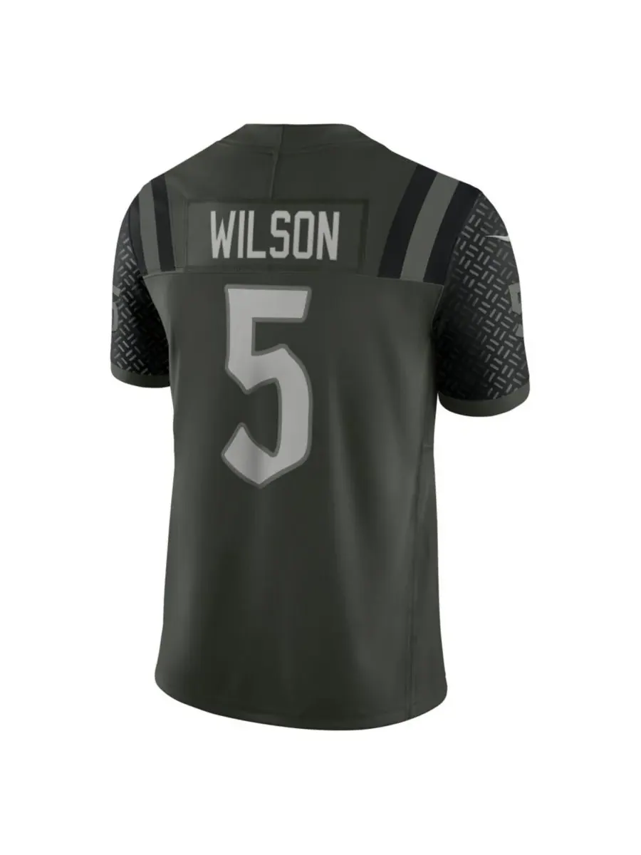 Nike Мужская зеленая футболка Garrett Wilson New York Jets NFL Rivalry Limited Jersey — изображение 2 из 3, зеленый