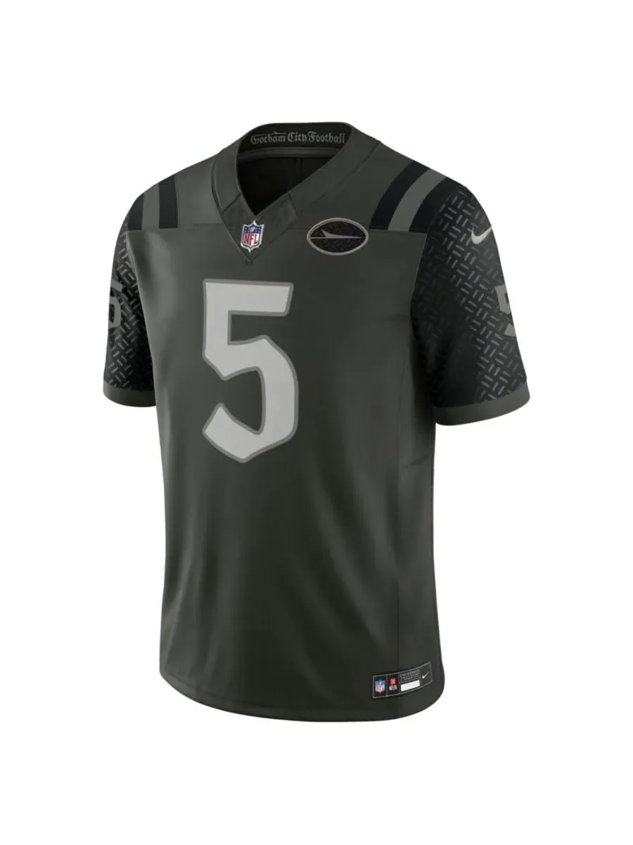Nike Мужская зеленая футболка Garrett Wilson New York Jets NFL Rivalry Limited Jersey — изображение 3 из 3, зеленый