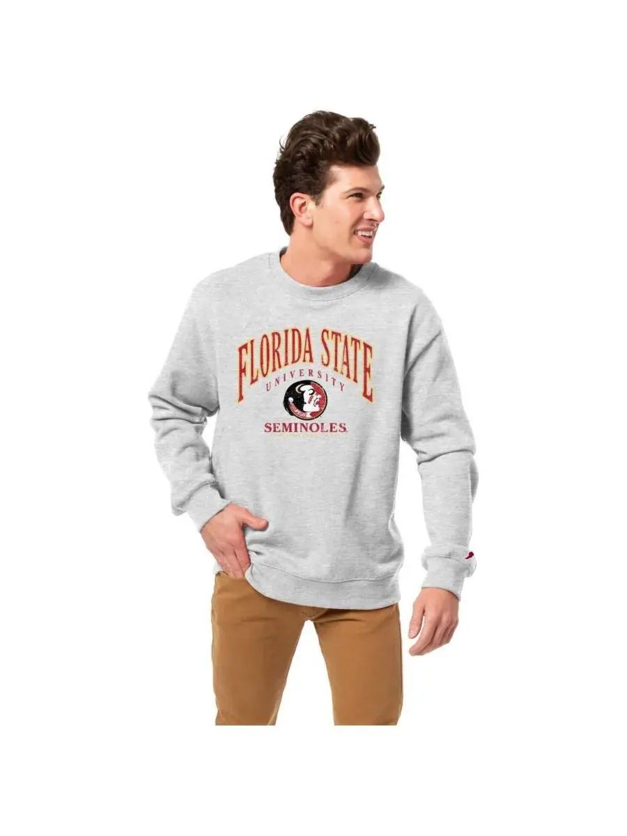 League Collegiate Wear Мужская толстовка-пуловер Florida State Seminoles Tall Arch Essential 2.0