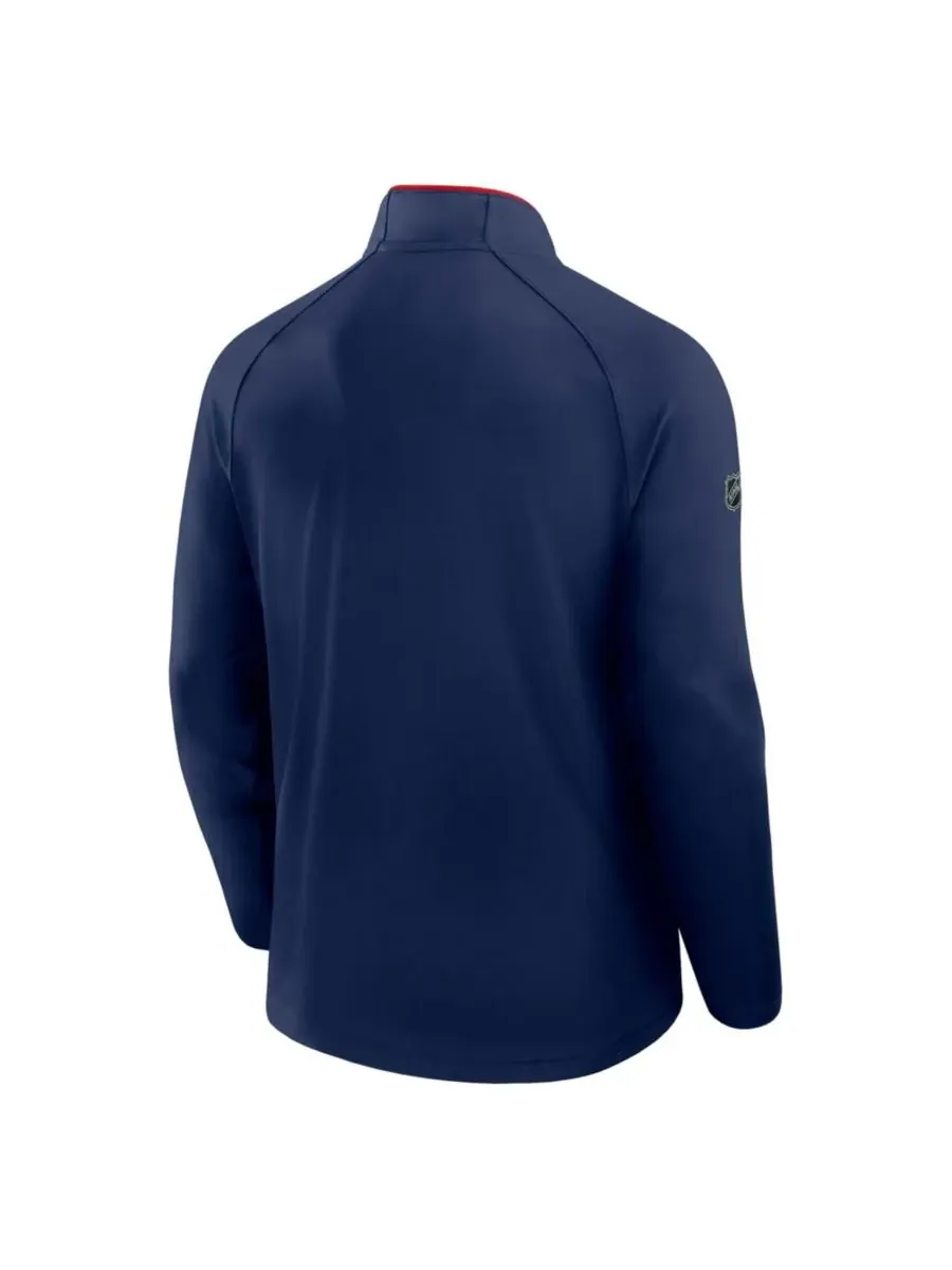 Fanatics Мужская темно-синяя толстовка New York Rangers Authentic Pro Rink Training Quarter-Zip — изображение 5 из 5