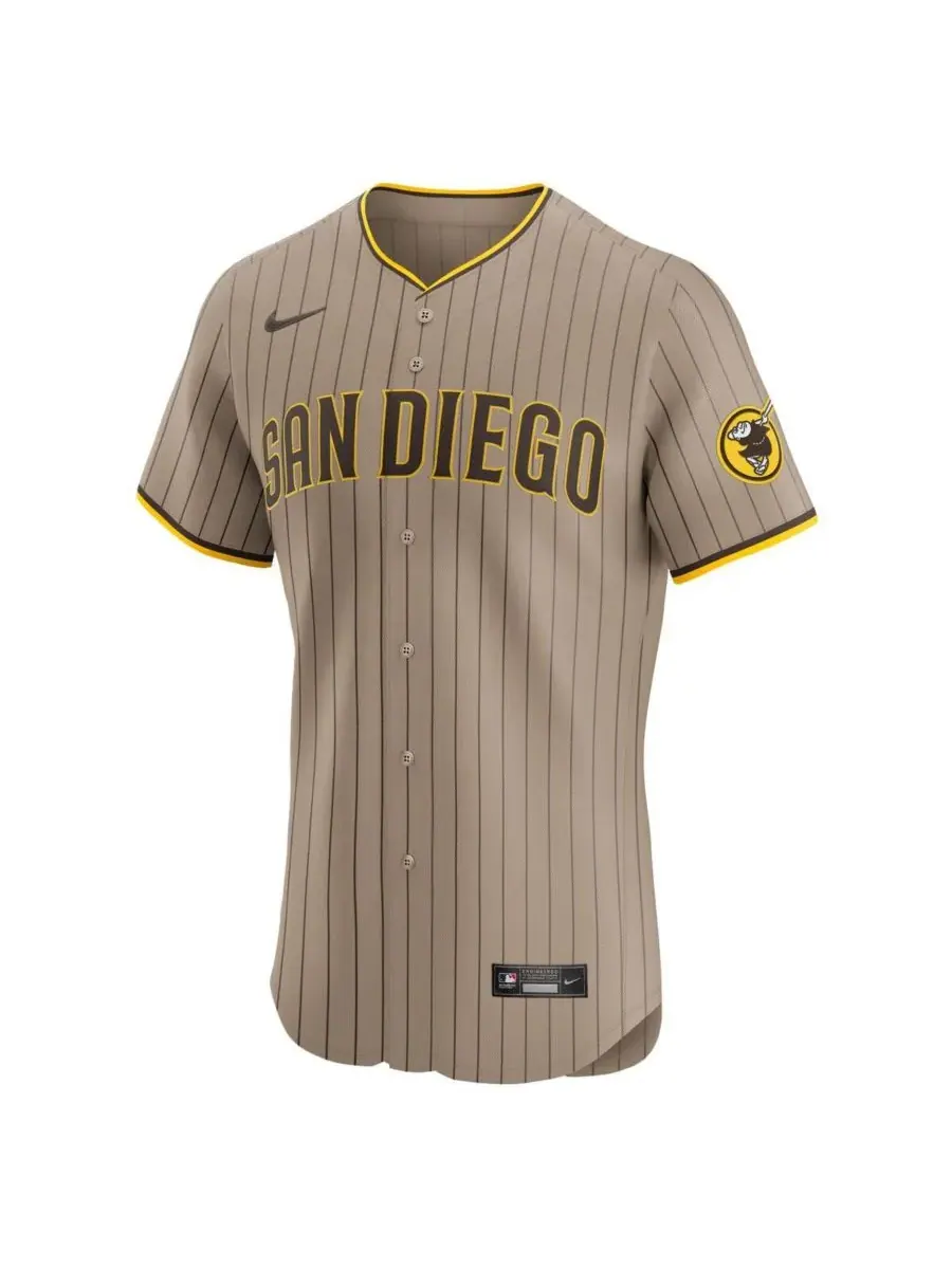 Мужская футболка Fernando Tatis Jr. Sand San Diego Padres Alternate Elite Nike — изображение 2 из 3, хаки