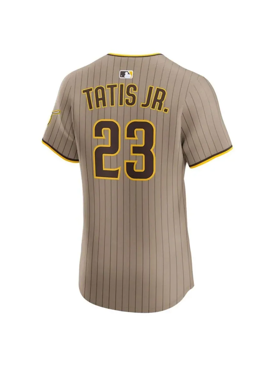 Мужская футболка Fernando Tatis Jr. Sand San Diego Padres Alternate Elite Nike — изображение 3 из 3, хаки